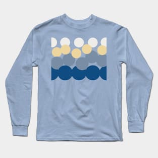 Blue and Yellow Dots Long Sleeve T-Shirt